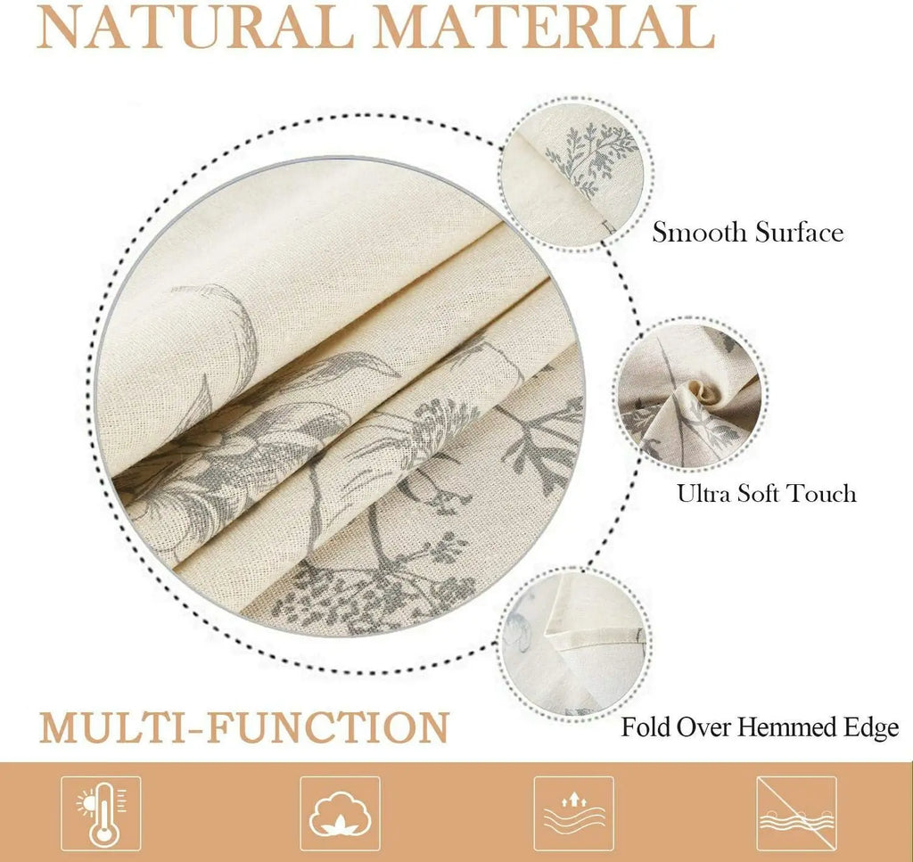 Cotton Linen Table Cloth Printing Table Cover for Party Kitchen Dining Spring Summer Picnic Indoor Outdoor Use Home Luxury Decor