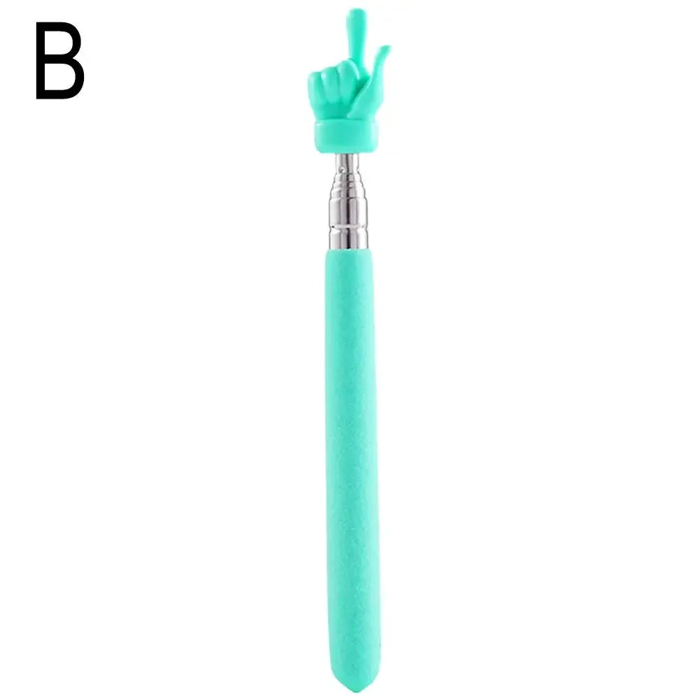 Stainless Steel Teaching Pointer Parent-Child Finger Reading Sticks Telescopic Rod Finger Design Teaching Stick Kids School Tool