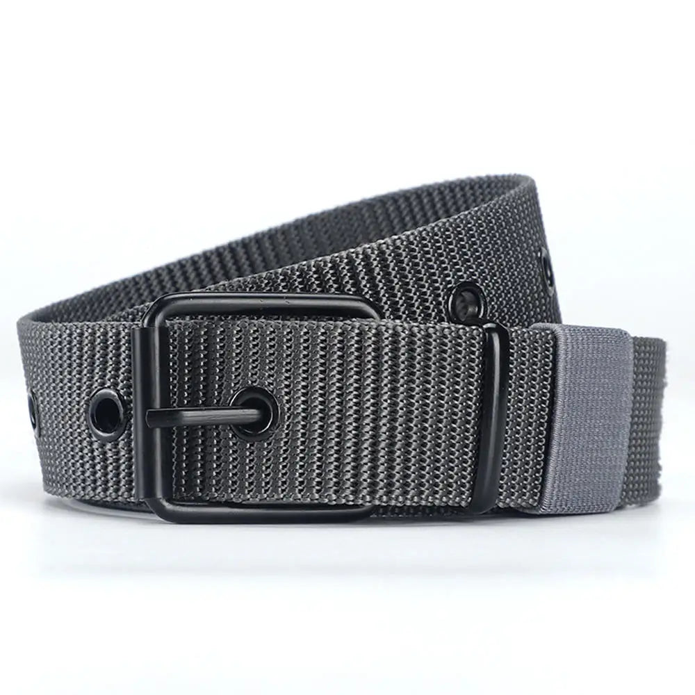New Canvas Belts for Men Fashion Metal Pin Buckle Outdoor Work Military Tactical Strap Male Nylon Belt for Pants Jeans Waistband