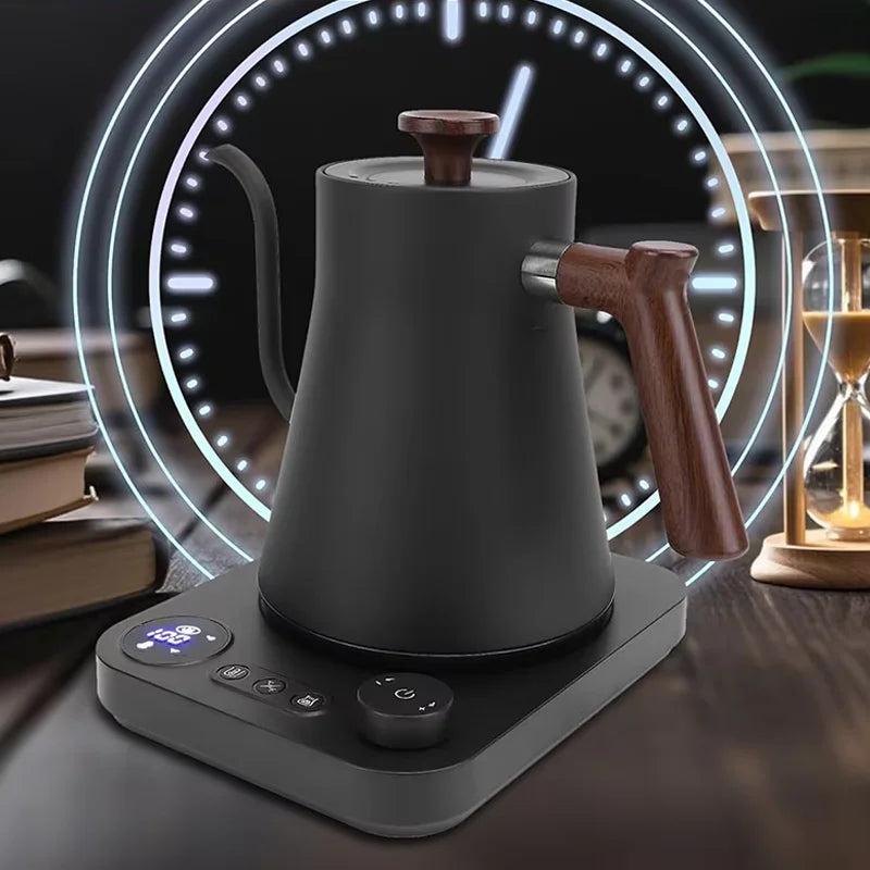 Hand Brewed Electric Coffee Pot Control Stainless Steel Intelligent Temperature Electric Boiling Water Temperature Control Pot