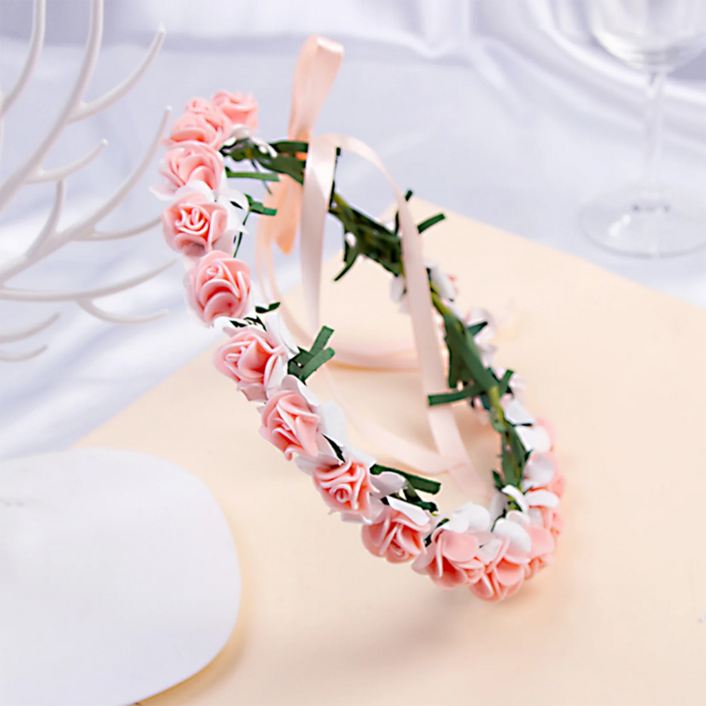 Bridal Flower Headband Bohemian Flower Crowns Floral Garland Wedding Wreaths Hair Vine Headpiece Wedding Hair Accessories