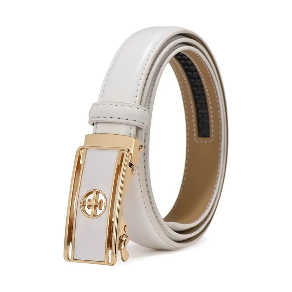 Women Belt Luxury Famous Designer Brand Real Genuine Leather Strap Automatic Buckle Belts Waistband