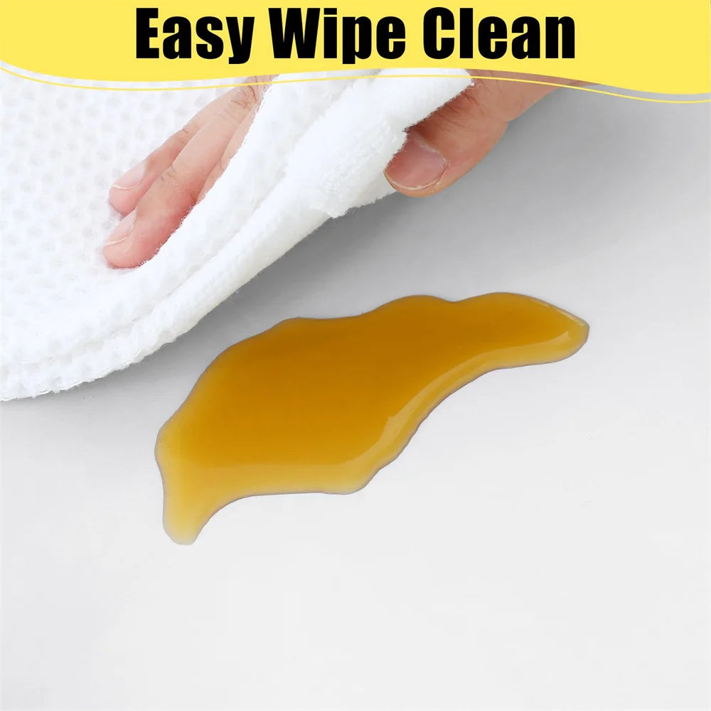 Olanly 10 Pack Disposable Plastic Table Cloth Rectangle Waterproof Vinyl Tablecloth Table Clean Table Cover Dining Party Wedding