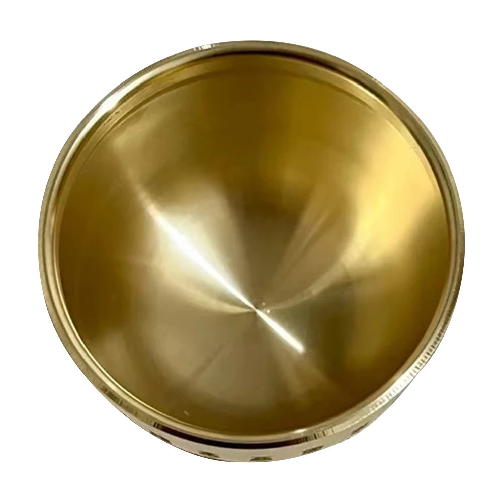 Pure Brass Hundred Blessings Cup Table Top Ashtray Dessert Bowl Fortune Map Treasure Collection Study Bauble Home Decoration