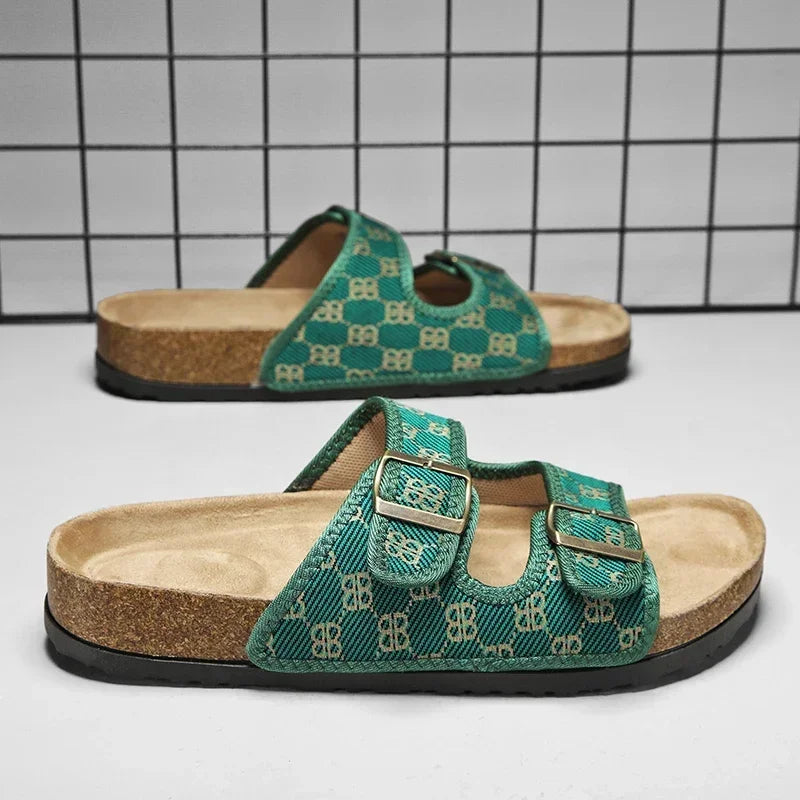 Man's Leather Sandal for Men Beach Sandals Men 2025 Designer Men's Shoes Men's Comfortable Slipper Original Brands Shoes Summer