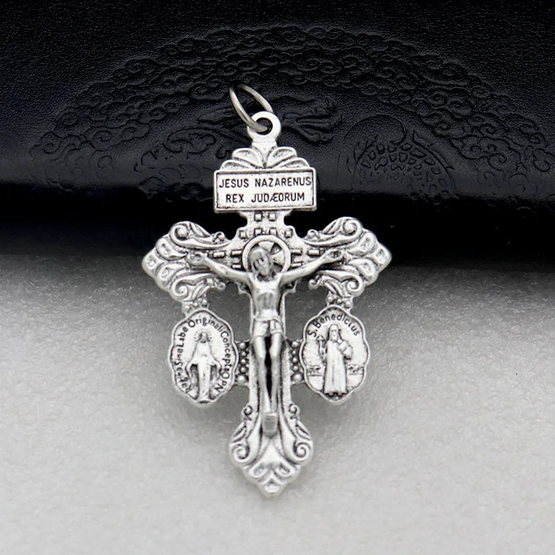 1/3/6PCS Alloy Catholic Crucifixes Multipurpose Catholic Things Meaningful Pardon Crucifix High Quality Crosses for Rosarie