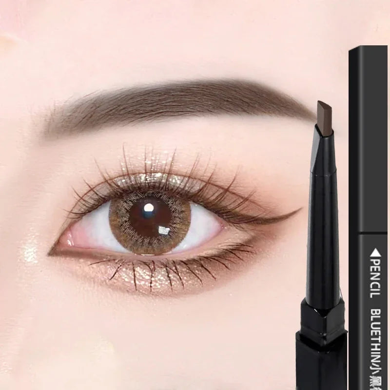 5 Colors Eyebrow Pencil Waterproof Natural Long Lasting Smooth Fill Fluff Blendable High Pigment Brow Pencil Eye Makeup Cosmetic