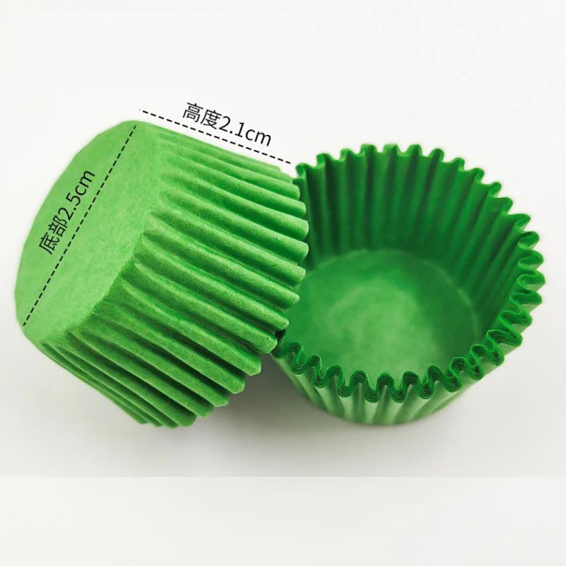 1000Pcs Mini Chocalate Cupcake Liners Natural Greaseproof Paper Muffin Baking Cups Cake Cups Forms Cupcake Cases Party Tray Mold