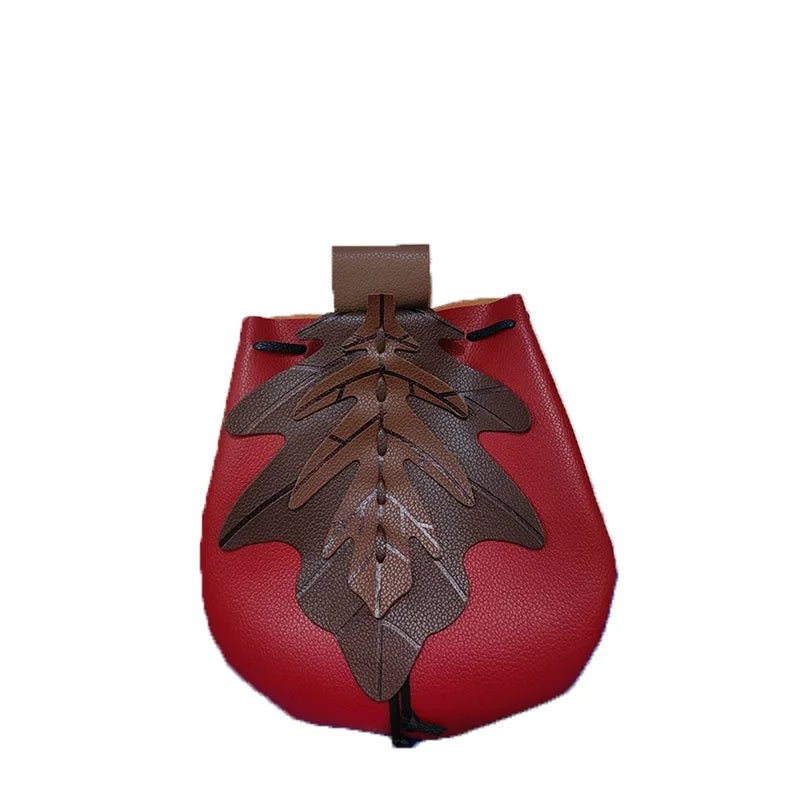 Renaissance Belt Pouch Leather Pouch Steampunk Waist Bag Medieval Leather Belt Pouch Fanny Pack Hip Bag Vintage Belt Bag