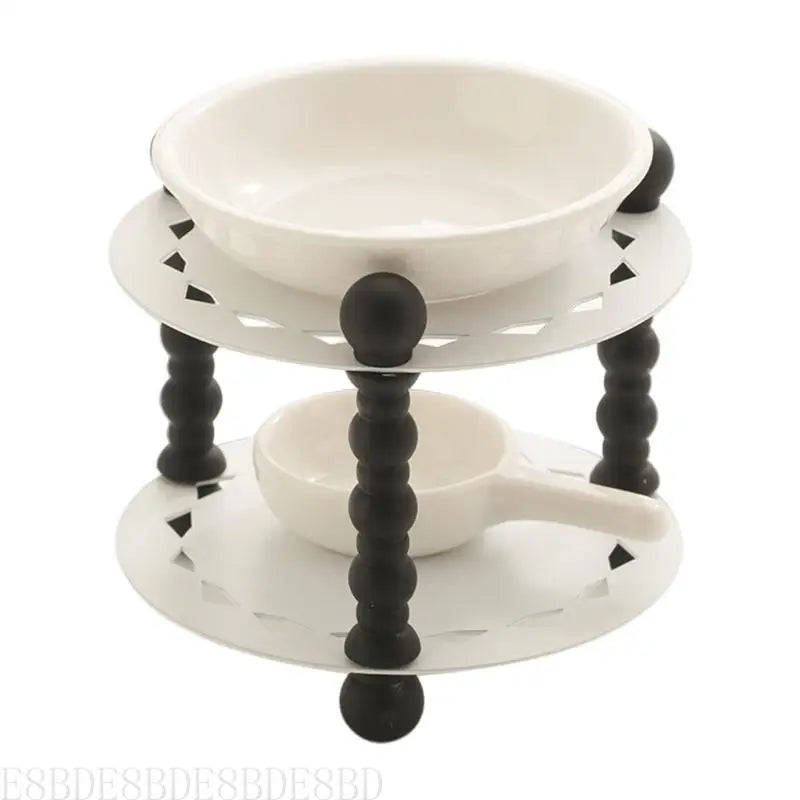 E8BD Ceramics Essential Oil Burners Fragrances Lamp with Spoon for Home Decors