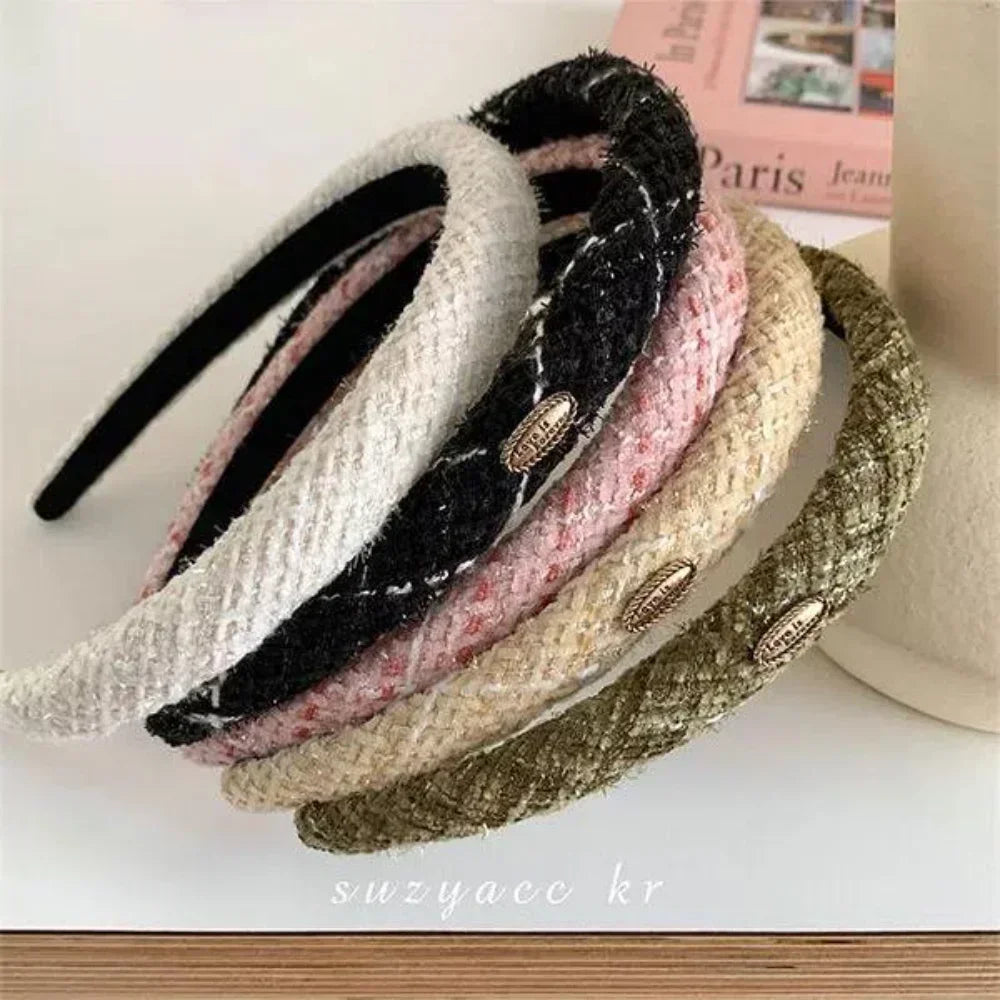 1.5 or 2cm Wide New  Elegant Bezel Retro Women Headband Girls Hair Bands Hairband Hoop for Wedding Party Holiday Hair Accessori