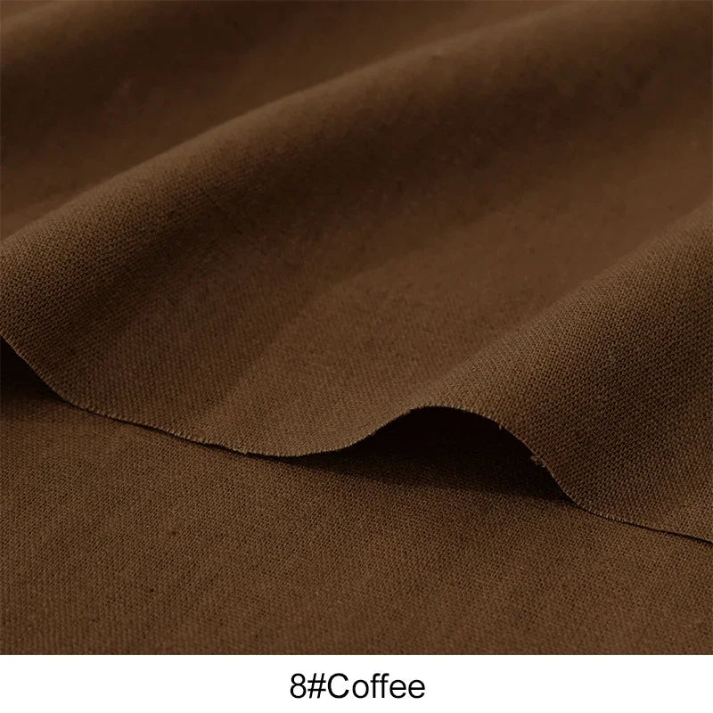 0.5/1/2 Yard Solid Color Cotton Linen Fabric Colorful Patchwork Seam Material DIY Curtain Home Textile Tablecloth Sewing Fabric
