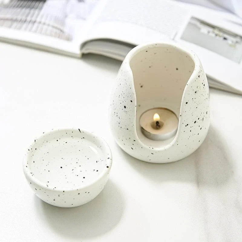 Fine ceramic decorative ceramic oil burner, aroma lamp, tea light holder, aroma diffuser, essential oil and wax heater drop ship