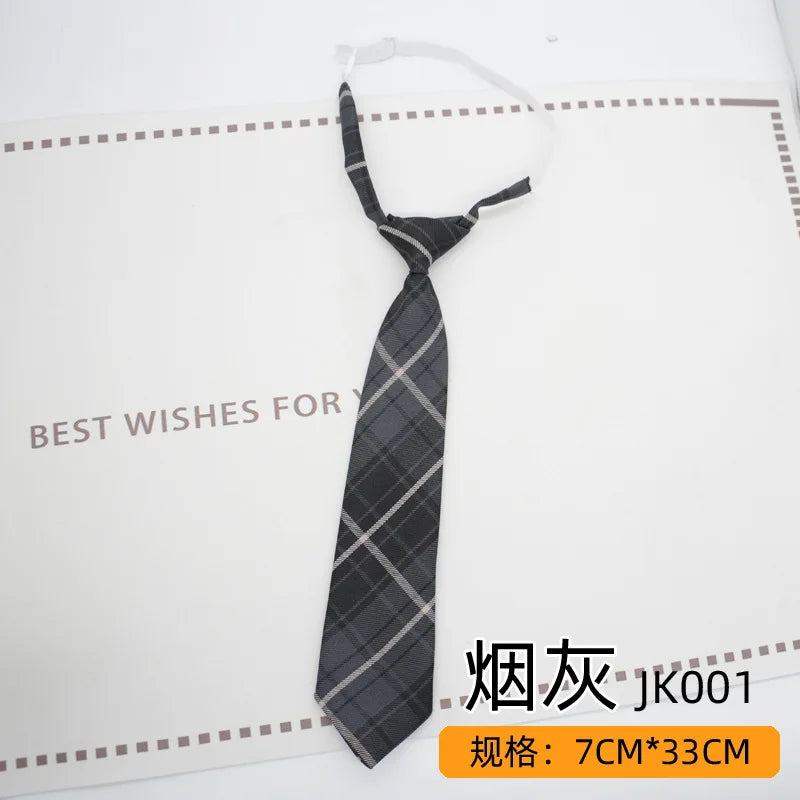 Trendy JK Ties Bowtie Women College Student Collar Neckwear Daily Shirt Accessories Cotton Plaid Bowknot Lolita Girls Lazy-tie