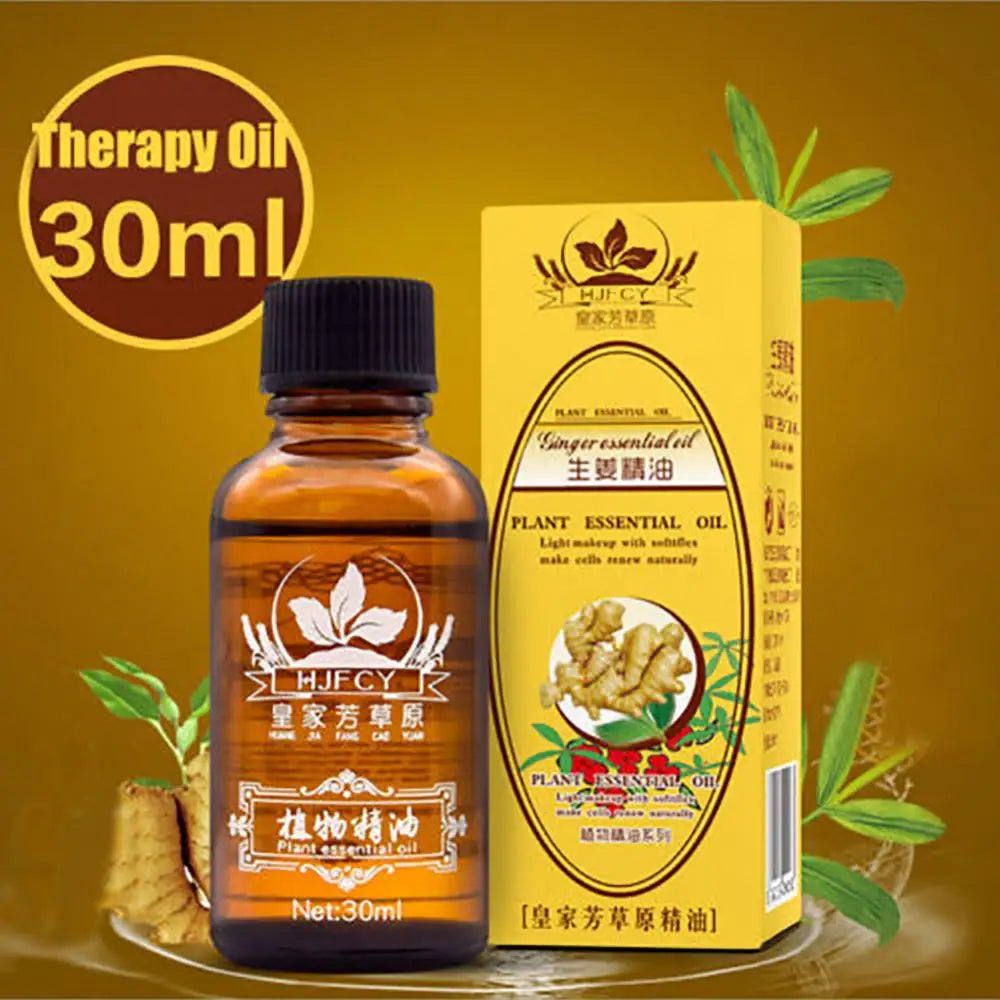 30ml Ginger Essential Oil Natural Plant Therapy Massage Lymphatic Drainage Incense Essential Oil