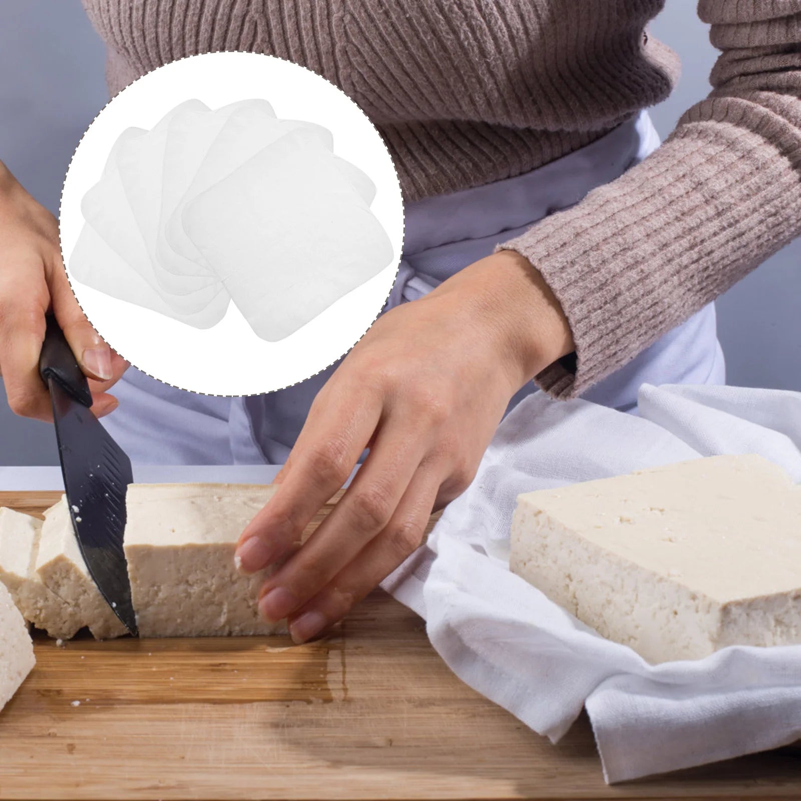 6 Pcs Cotton Gauze Unbleached Muslin Cloths Reusable Cheesecloth Straining Cloth Cheese Cloth For Kitchen Cloth Strainer