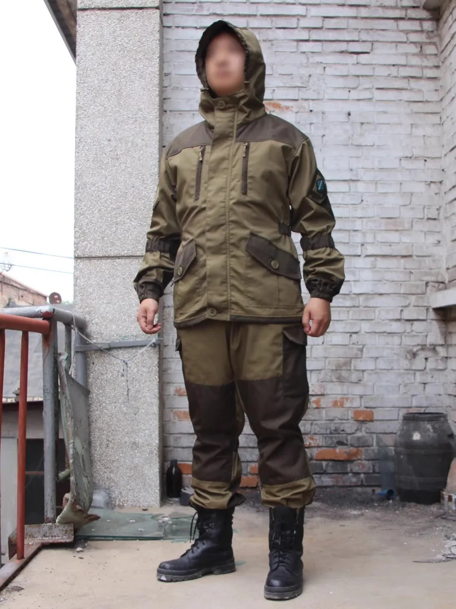 GORKA-5 Combat Suit Set SMTP E7 Outdoor Hunting Combat Suit for Russian Men's Jacket Combat Suit Hunting Work Uniform