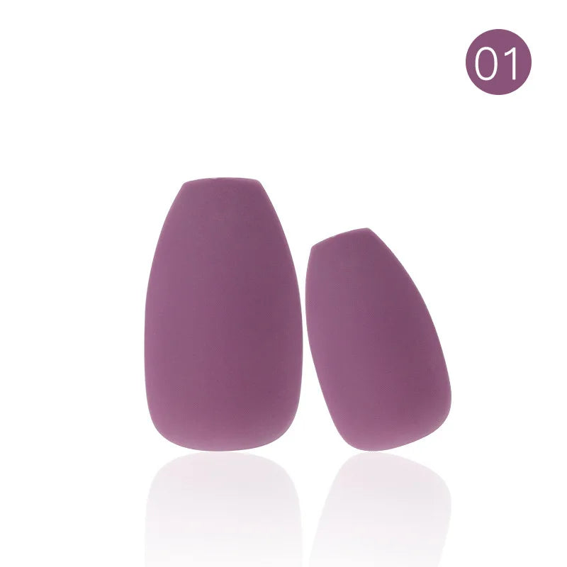 24tips/pc French White Fake Nails Matte /Glossy Detachable Long Square Natural False Press on Nails Manicure Faux Ongles