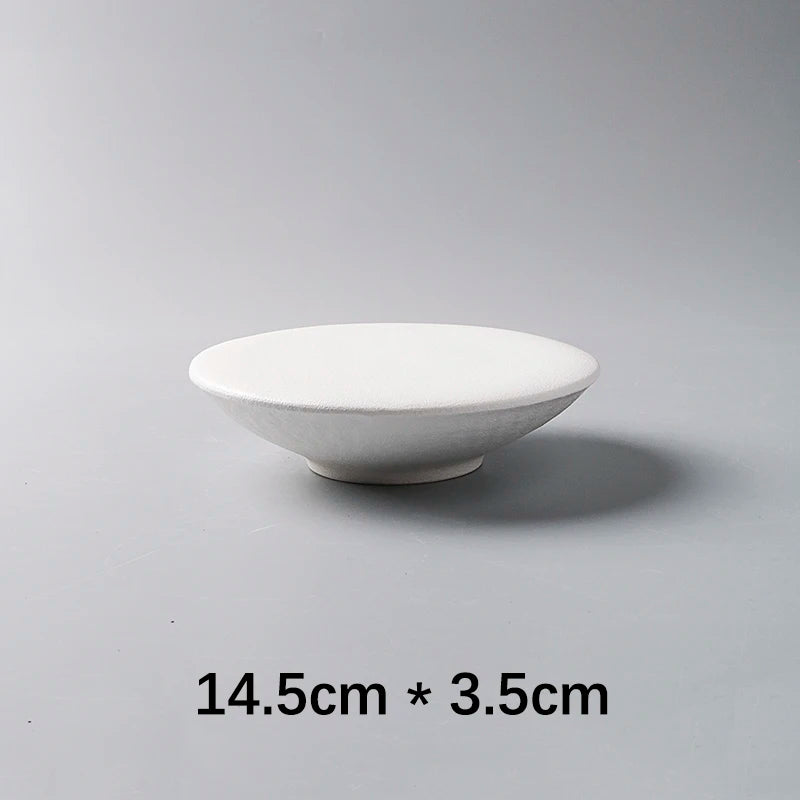 Creative Ceramic Plate 3D Shape Solid Color Simple Restaurant Homehold Dinnerware Snacks Afternoon Tea Dessert Cake Plates