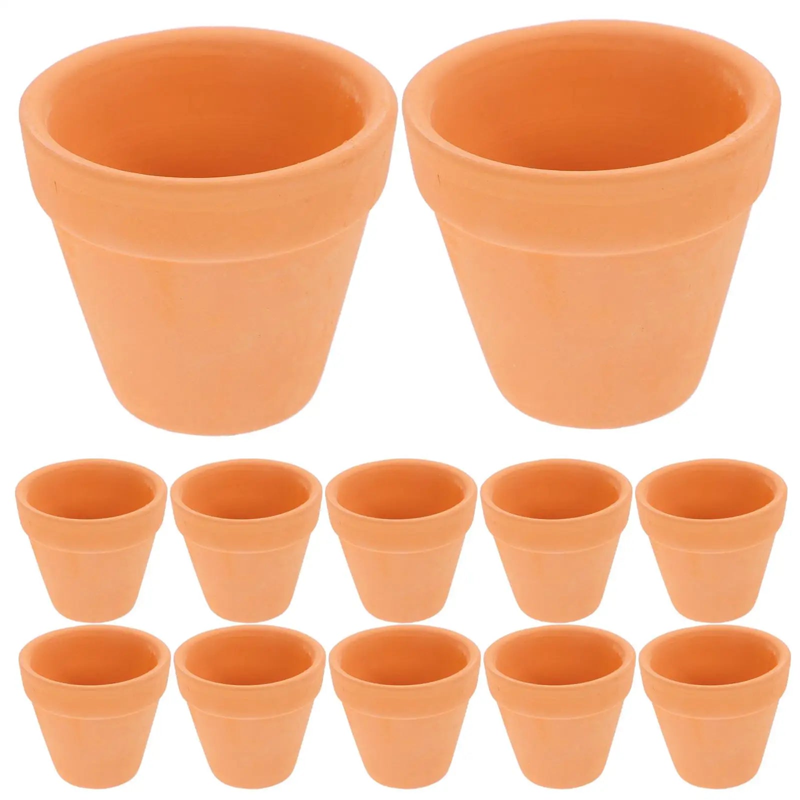 12 Pcs Mini Clay Pots Terracotta Planter Flower Pots Small Pots Plants Ceramic Mini Pots Clay Pots For Plants Garden Supplies