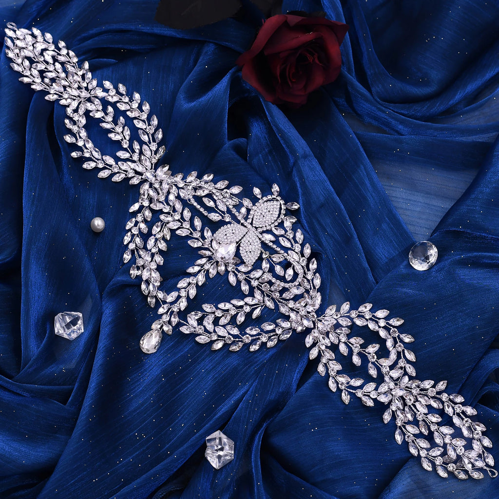 HP457 Bride Headwear Bohemian Bridal Headband Women Crown Wedding Hair Accessories Forehead Tiara Headdress Gift Trendy