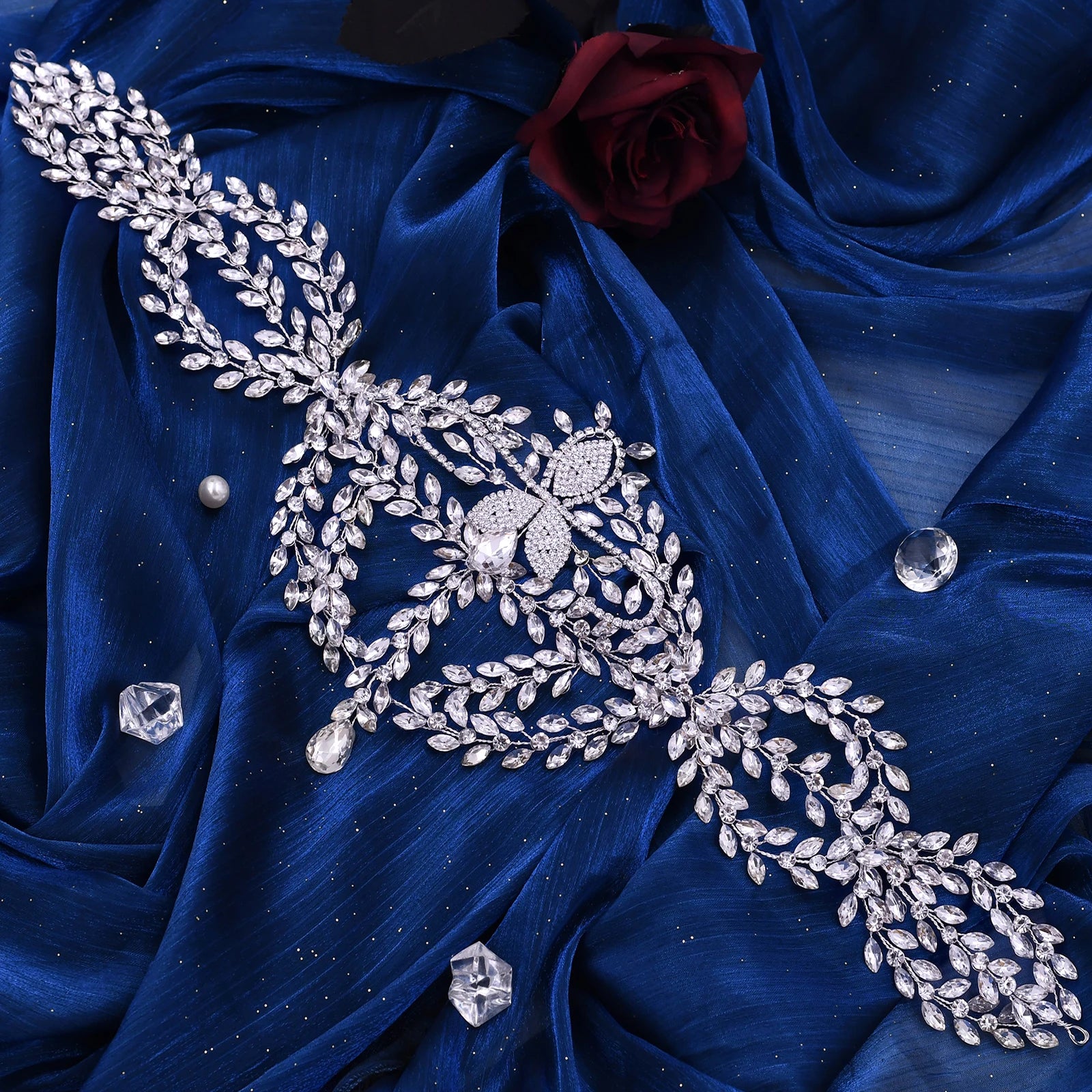 HP457 Bride Headwear Bohemian Bridal Headband Women Crown Wedding Hair Accessories Forehead Tiara Headdress Gift Trendy