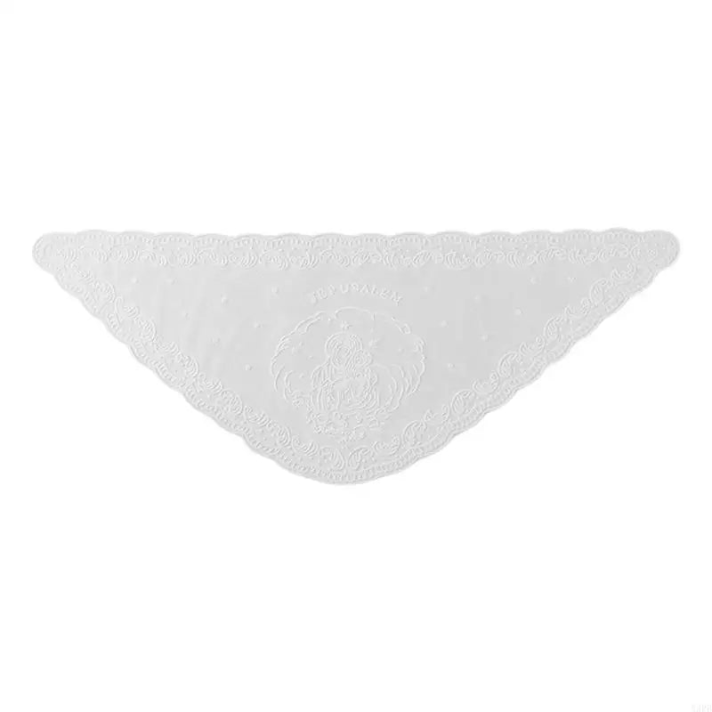 Classical Catholic Shawl Triangular Scarf Headband with Delicate Stitching for Prayer Gatherings and Fashion Accessories