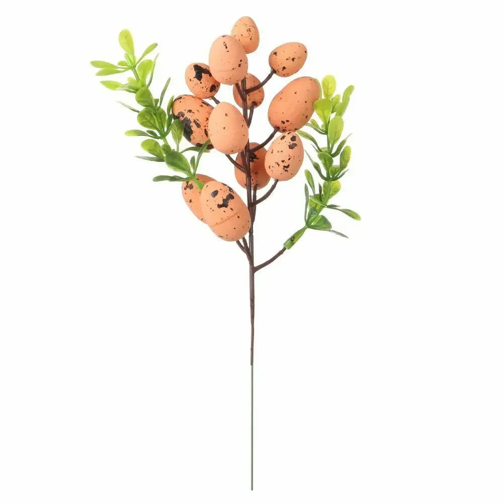 Colorful Egg Tree Branch Vibrant Natural Artificial Easter Branch Creative Easter Egg Flower For Wedding New