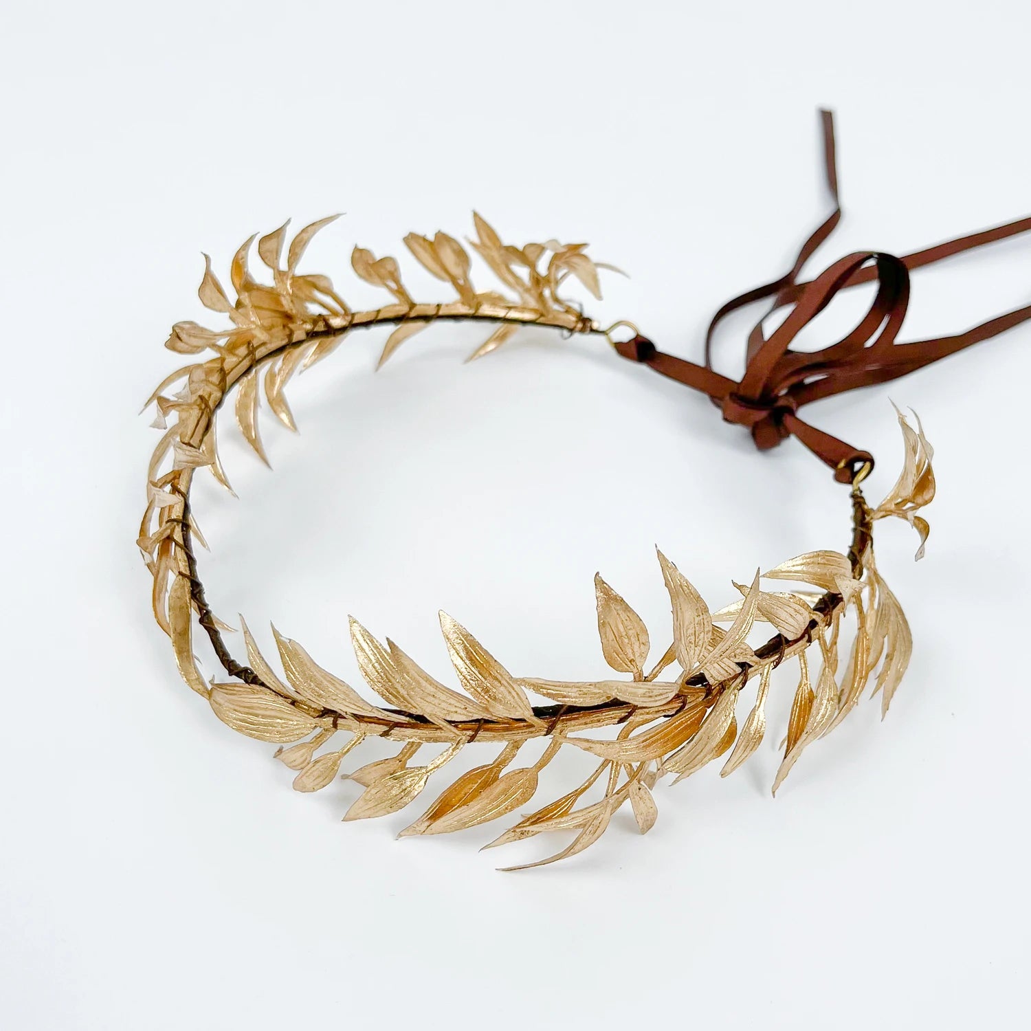 Woodland Leaf Crown Medieval Laurel Headband Greek Forest Headpiece Elf God Circlet for King Men Adult Renaissance Toga Cospay