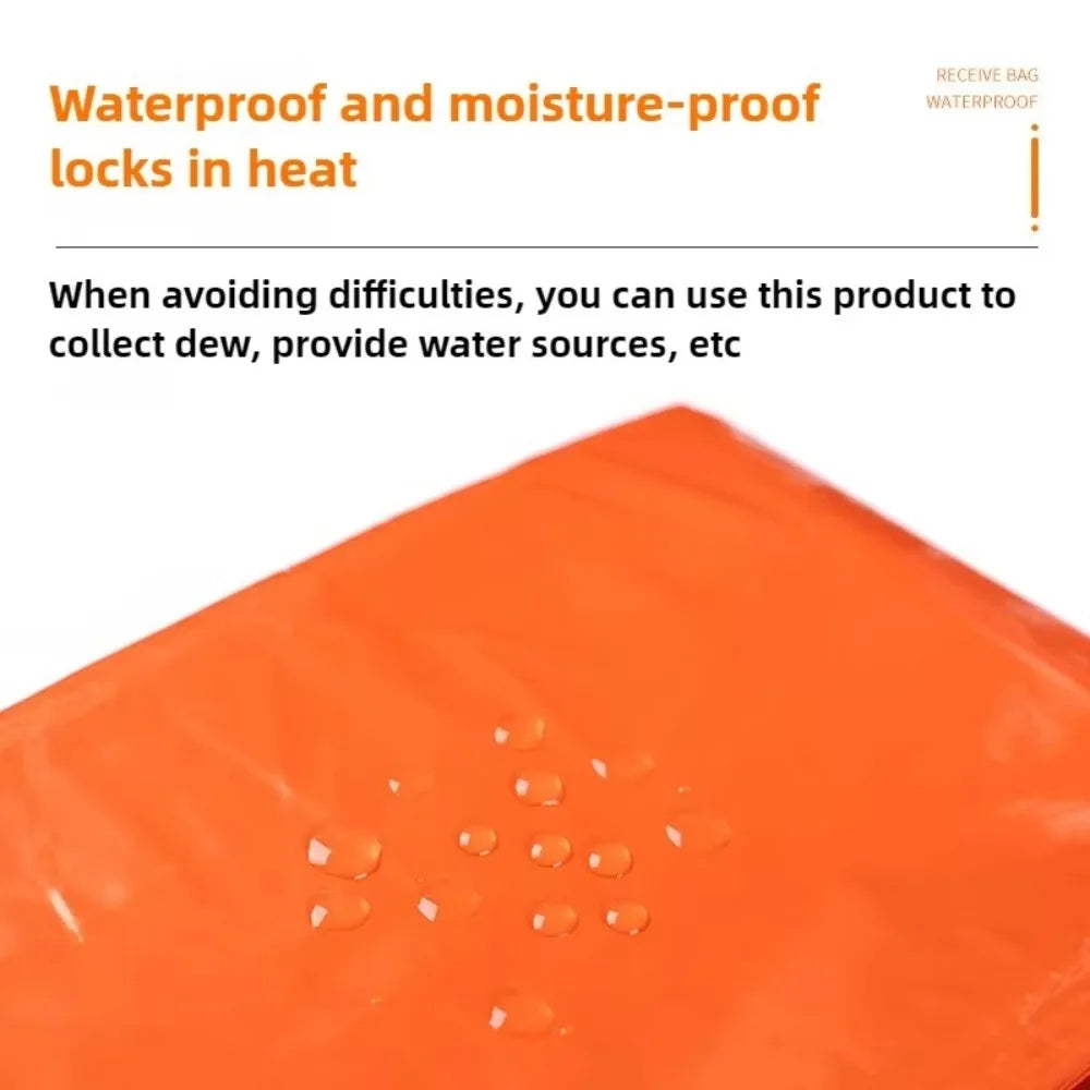 2 Person Emergency Tent Waterproof Sleeping Bag Earthquake Shelter Survival Tent Moisture-Resistant Thermal Blanket Camping