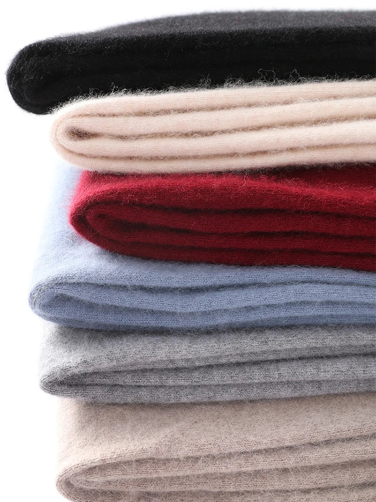 Trend Shawl Wrap Scarf Two Purposes 100% Wool Women Knitted Accessories Cape Casual Soft Scarves Warm Cappa Cozy Fashion Mantles