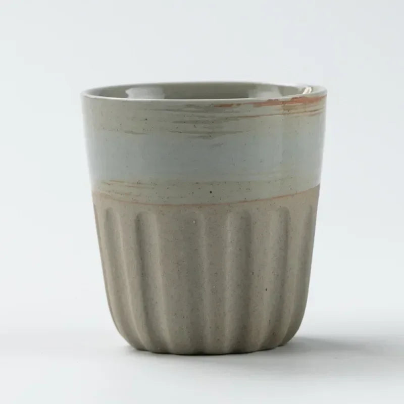 Ceramic Coffee Cup Japanese Stone Mug Coffee Mug Large Water Cup Japanese Simple Gradient Cup Beverage Utensil Kitchen