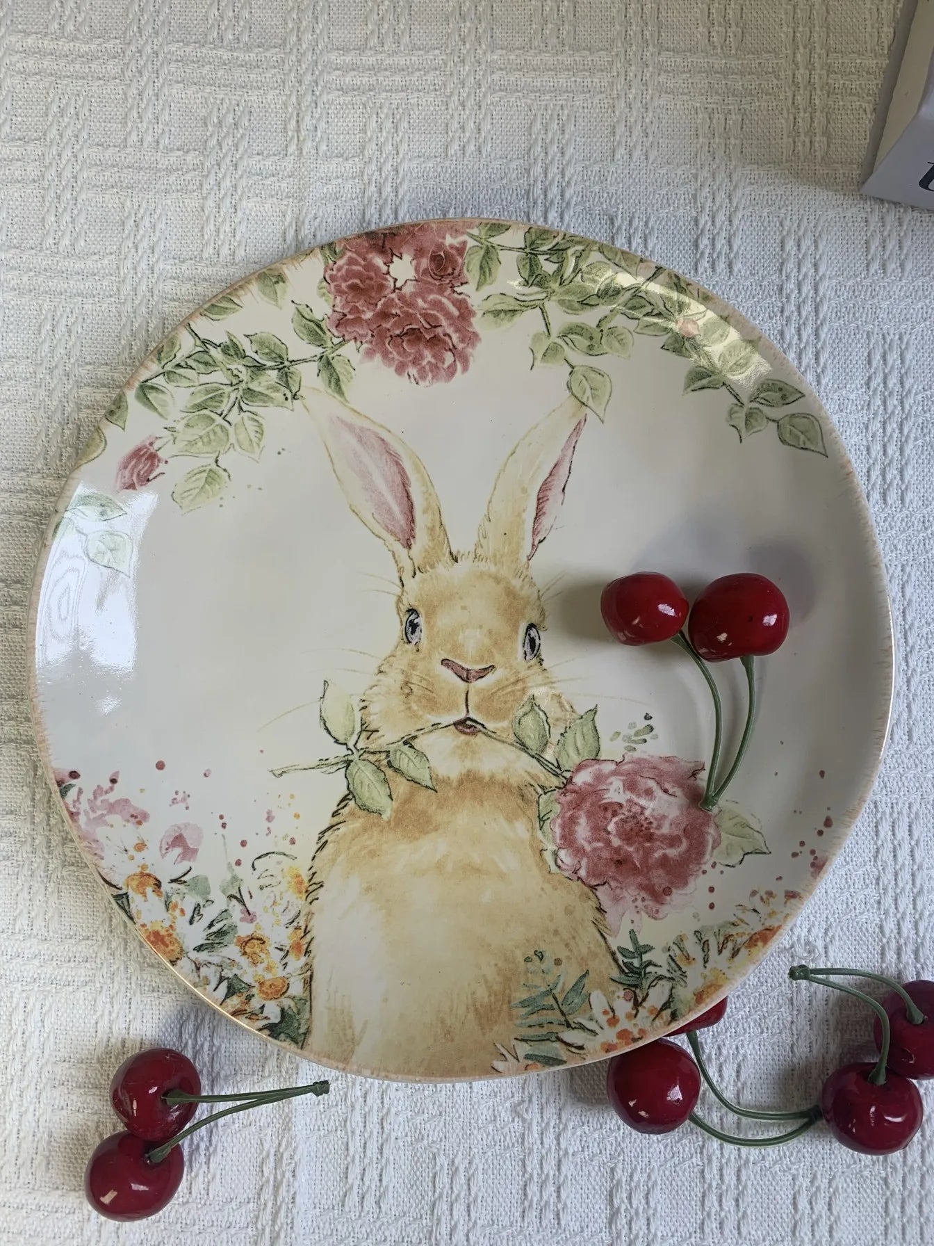 Pastoral Bone China Dishes And Plates Porcelain Cake Dish Pastry Fruit Tray Ceramic Tableware Steak Dinner Plate Decoration