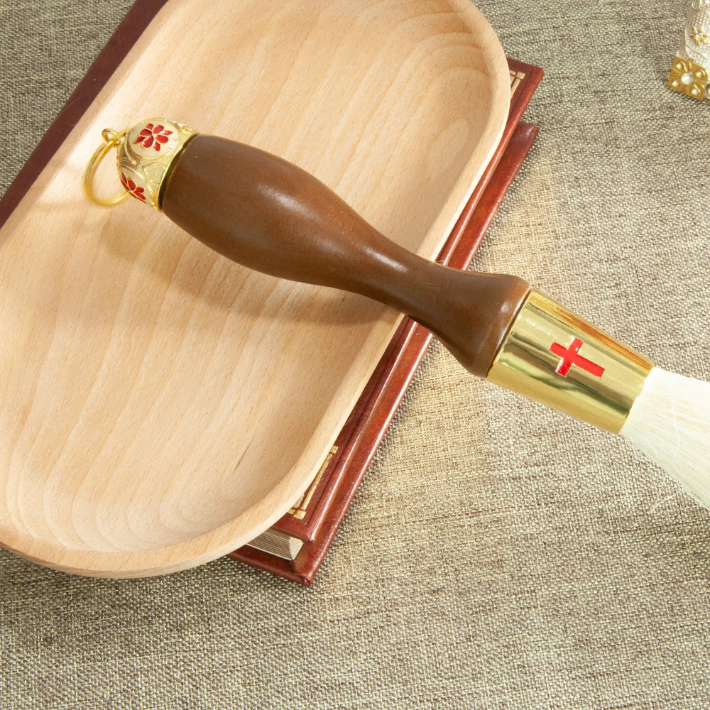 HT Church Product Mass Baptism Religion Ritual Accessory Liturgy Bishop Pastor Sprinkler Кропило деревянное "Требное"