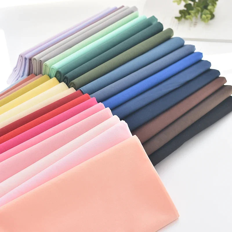 Soft Lined Cloth Fabric for Dresses and Kids' Shirts Cloth, Summer Cotton High-Count Thin 60s, 140x50cm