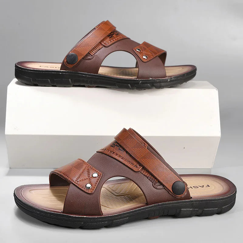 Summer Men's Sandals Fashion Casual Slippers For Men Comfortable Beach Shoes Sandals Male Flat Men Sandals 2025