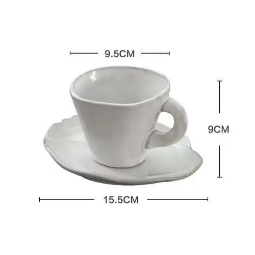 Nordic Ceramic Tableware Irregular Rice Bowl Dessert Salad Bowl Seasoning Bowl Flat Plate Dish Dishes and Plates Sets