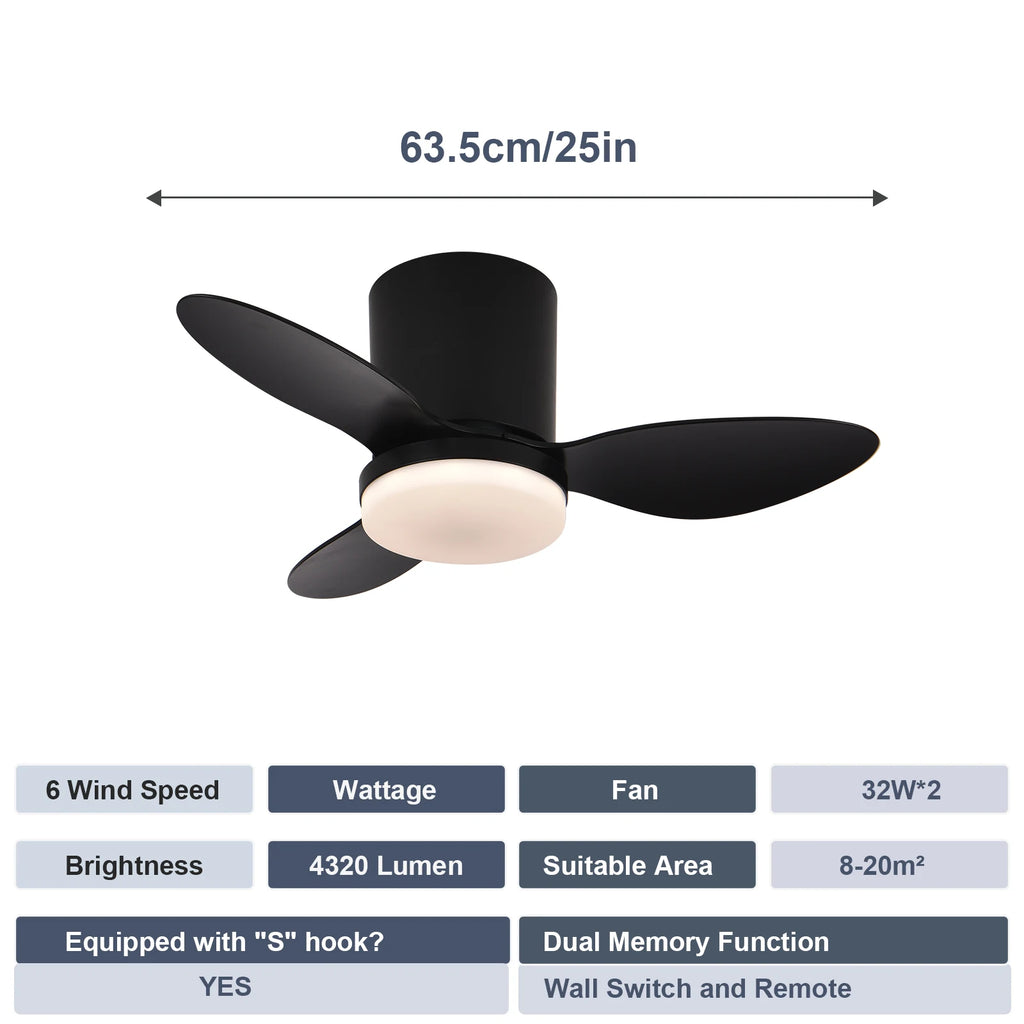 LED Ceiling Mounted Living Room Fan Light, Nordic Restaurant Decorative Ceiling Fan, Household Minimalist Electric Fan Light