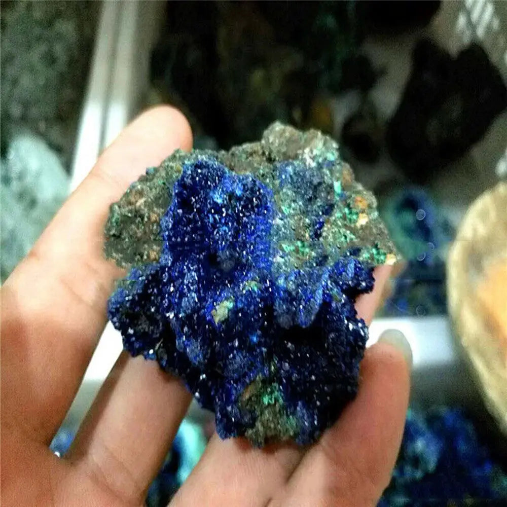 DIY Accessory Raw Gemstone Reiki Quartz Crystal Mineral Specimen Healing Stone Malachite Geode Natural Azurite Ore