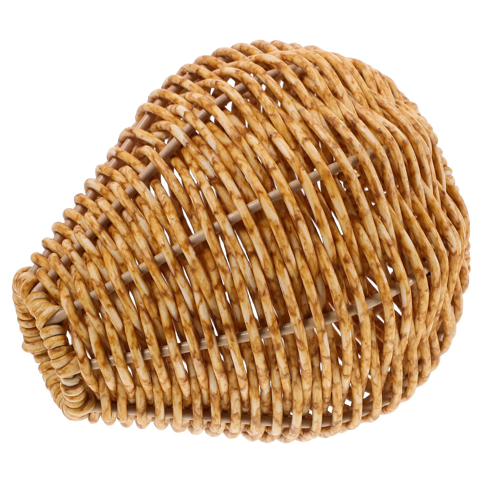 Rustic Vintage Vase Small Imitation Rattan Plastic Woven Flower Vases Home Office Decoration Simple Elegant Life Beauty