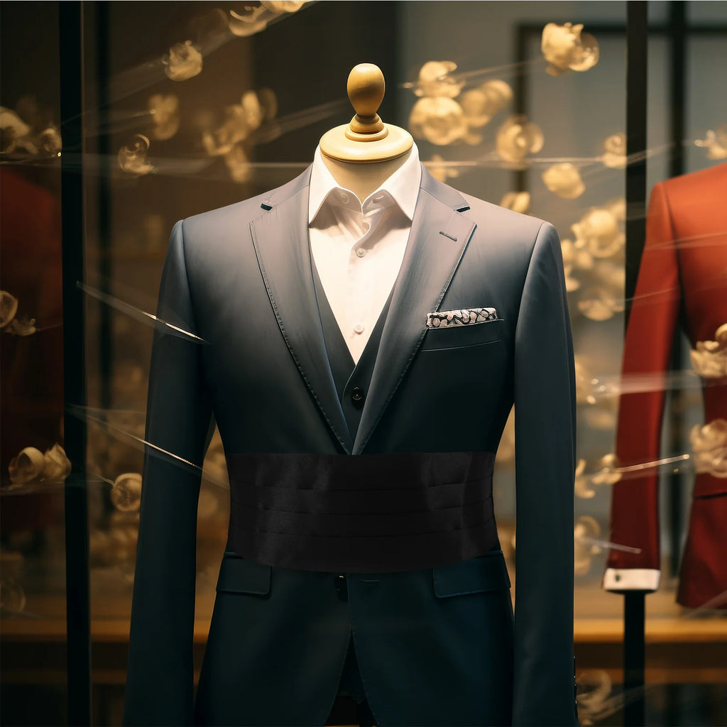 Men's Girdle but Belt Corset Suit Tuxedo Cummerbund Iron for Bridegroom Man Evening