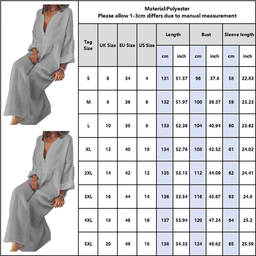 Cotton Linen Long Dress for Women 2024 Summer Sexy Casual Short Sleeve Slim Fit Loose Shirt Dress Beach Female Clothing Vestido