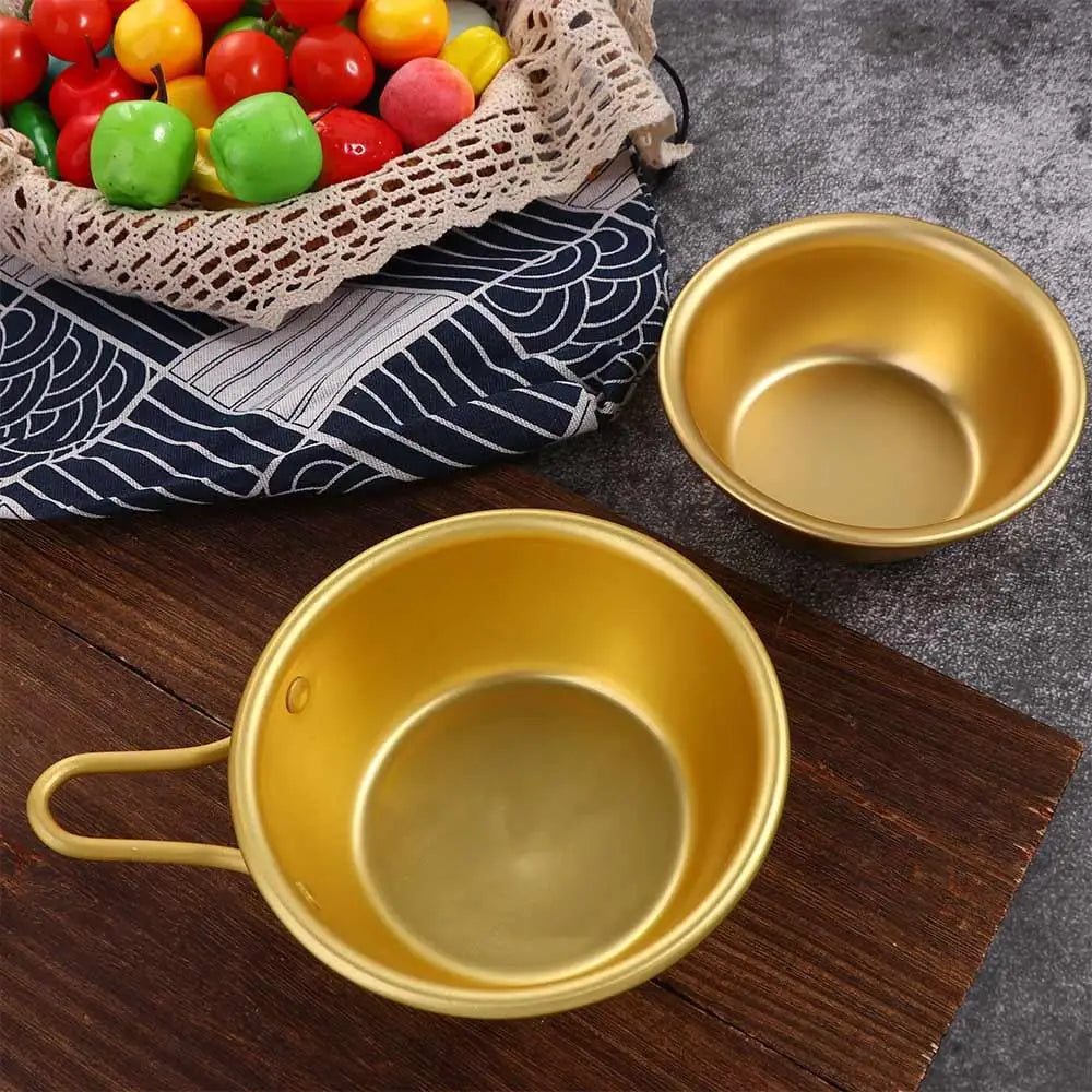Traditional Ramen Pot Kitchen Korean Dessert Tray Aluminum Ramen Noodles Pot Rice Wine Bowl Bowl Cup Wine Cup