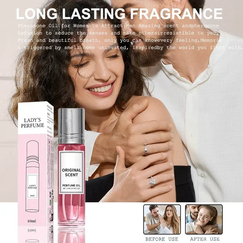 10ML Original Feminine Perfume Fee Lomont Natural Long-lasting Effective Attraction Men Addictive Dating Perfume Gift Portable