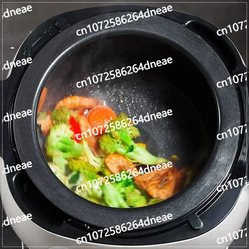 Cooking Wok Pot Non-stick Multifunctional Cooker Pot 2000W 6L 220V  Intelligent Automatic Stir Frying Machine Household Electric