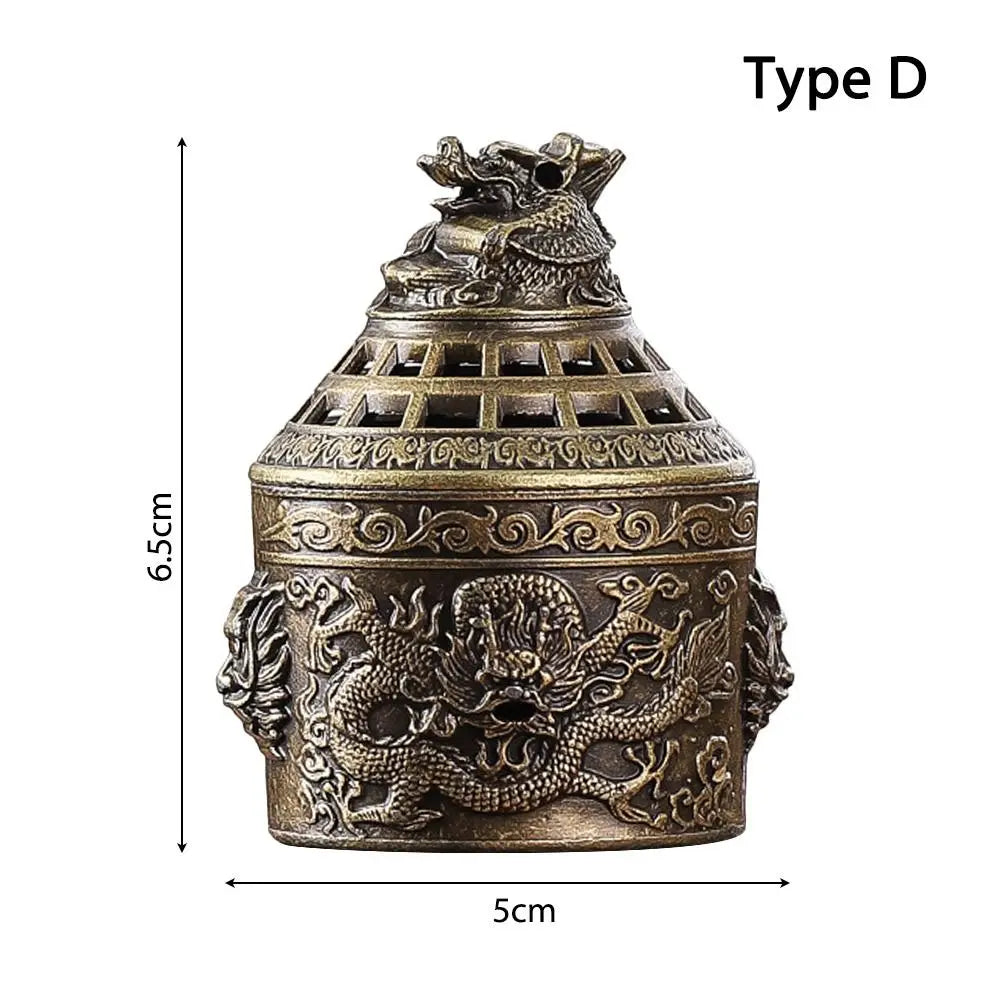 1Pc Chinese Style Incense Burner Alloy Tiny Teapot Shape Incense Holder Home
