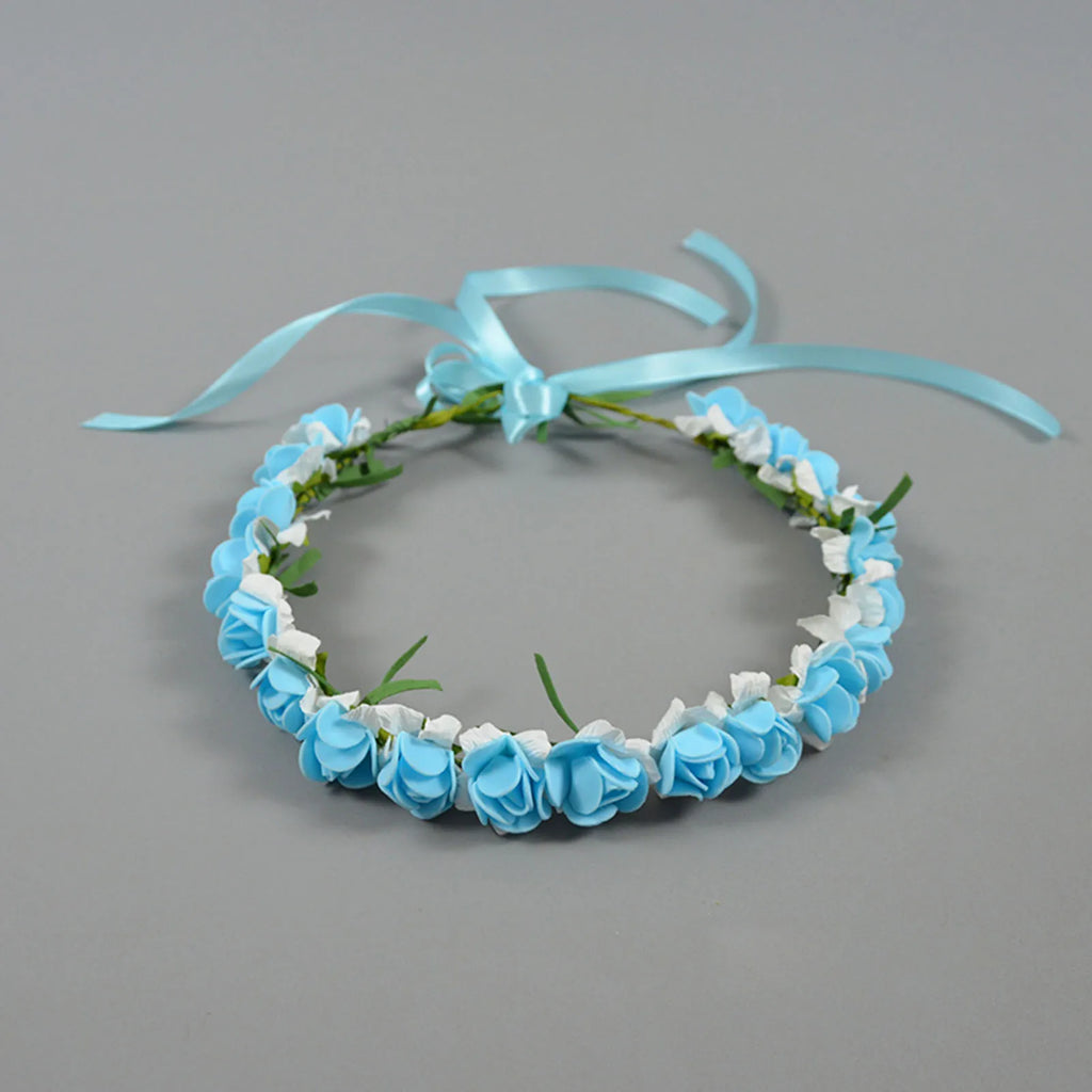 Bridal Flower Headband Bohemian Flower Crowns Floral Garland Wedding Wreaths Hair Vine Headpiece Wedding Hair Accessories