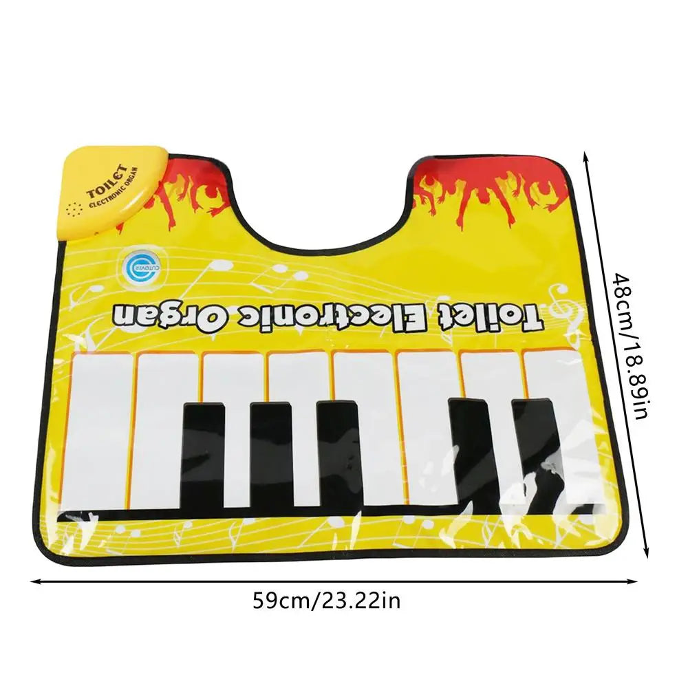 Toilet Mats For Bathroom Creative Toilet Piano Carpet Mat Gags & Practical Joke Toys For Boys Girls Kid For Toilet Bathroom Dorm