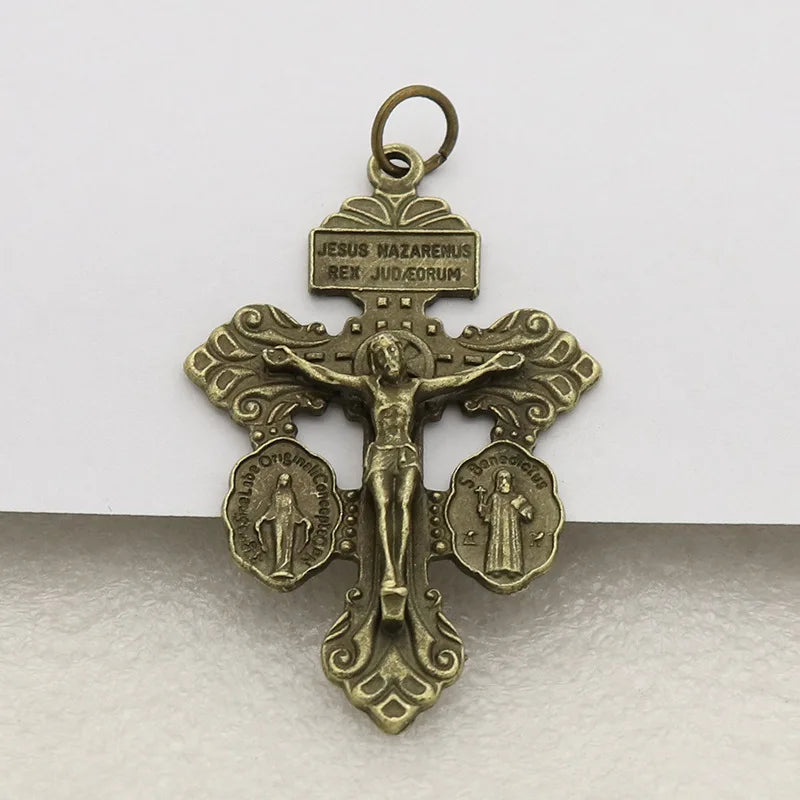 1/3/6PCS Alloy Catholic Crucifixes Multipurpose Catholic Things Meaningful Pardon Crucifix High Quality Crosses for Rosarie