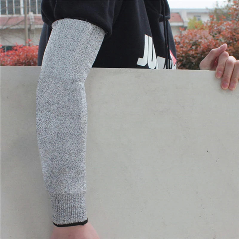 1Pc Level 5 HPPE Cut Resistant Anti-Puncture Work Protection Arm Sleeve Cover Cut-resistant Arm Sleeve ED-shipping